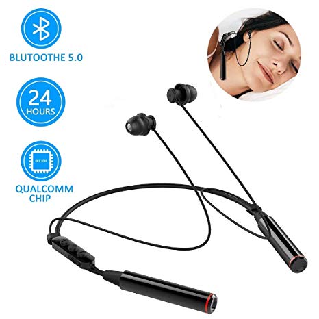 EEIEER Sleep Earbuds, Bluetooth 5.0 Wireless Headphones with Double batterys, 380 mAh 24 Hours Music time Sleeping Earphones for Side Sleeper, Sports, Gym, Running, Insomnia etc