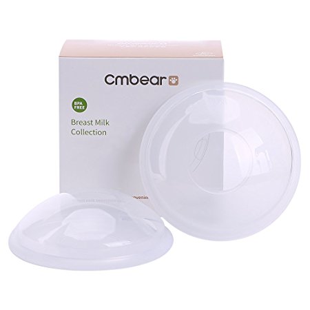 Milk Saver Breast Shells Breast Milk Collection Nursing Cups For Breastfeeding Mothers Flexible Silicone 100%Food Grade BPA-free (2 Slice)