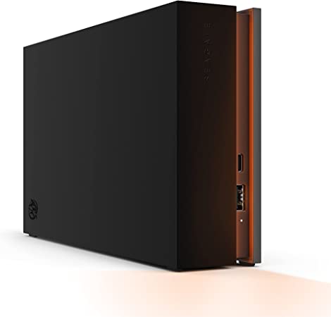 Seagate FireCuda Gaming Hub, 8 TB, External Hard Drive HDD, PC-Gaming, Customisable RGB LED lighting, Dual forward-facing USB, 3 Years Rescue Services (STKK8000400)