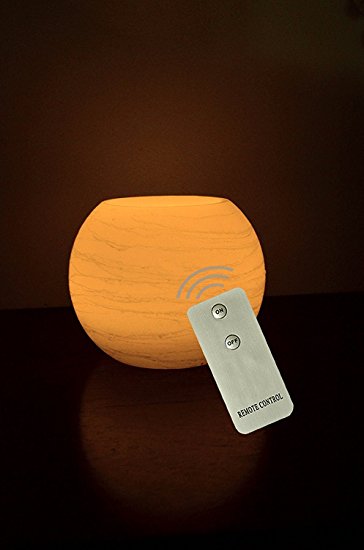 LIQUIDATION SALE - Flameless Battery Operated LED Flickering Light Candle with Remote. Barrel Shaped. Create Your New Environment Now.