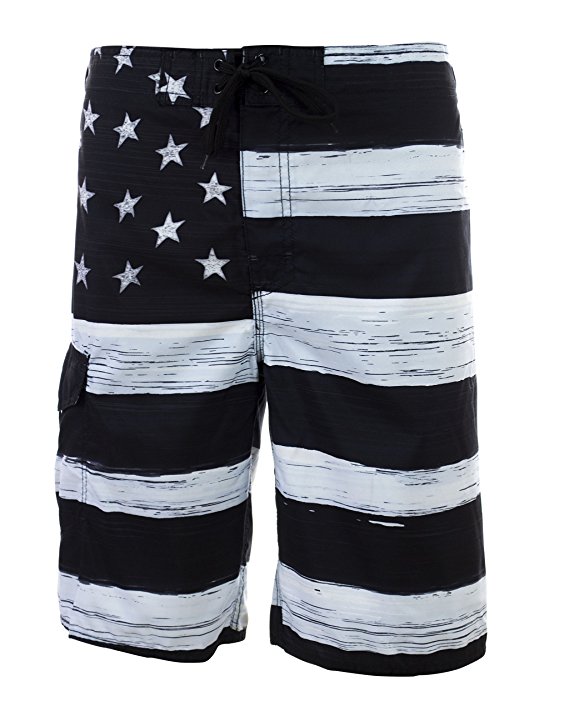 Men's American Flag Swim Trunks (Assorted Designs)