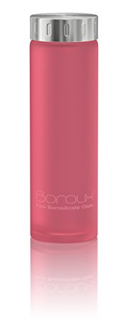 Boroux Spectrum Glass Water Bottle .5 liters- Protective Silikote Technology Adhered to Eco Friendly BPA Free Pure Borosilicate Glass. Perfect for Essential Oils, Juicing, & Smoothies