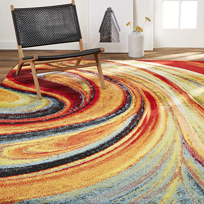 Home Dynamix Adja Modern Area Rug, Splash (6'6" x 9'2")