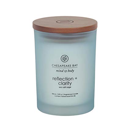 Chesapeake Bay Candle Mind & Body Medium Scented Candle, Reflection   Clarity (Sea Salt Sage)