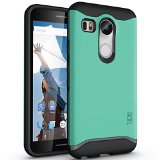 TUDIA Slim-Fit MERGE Dual Layer Protective Case for Nexus 5X With Microphone Cutout 2015 Mint