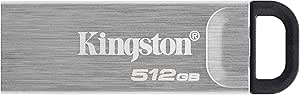 Kingston DataTraveler Kyson USB 3.2 Gen 1 Memoria USB 512GB - con Elegante Carcasa metálica sin capuchón