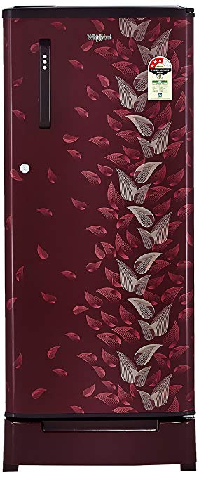 Whirlpool 190 L 3 Star Direct Cool Single Door Refrigerator(WDE 205 Roy 3S, Wine Fiesta, Base Stand with Drawer)