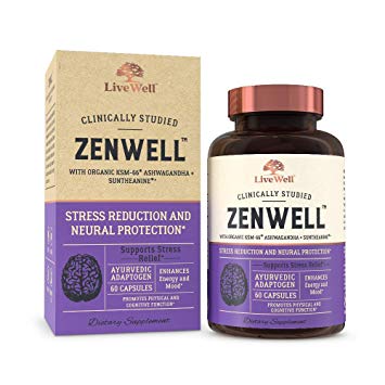 ZenWell - Organic Ashwagandha with KSM-66 | Clinically Studied Stress Reduction and Neural Protection (60 Capsules)