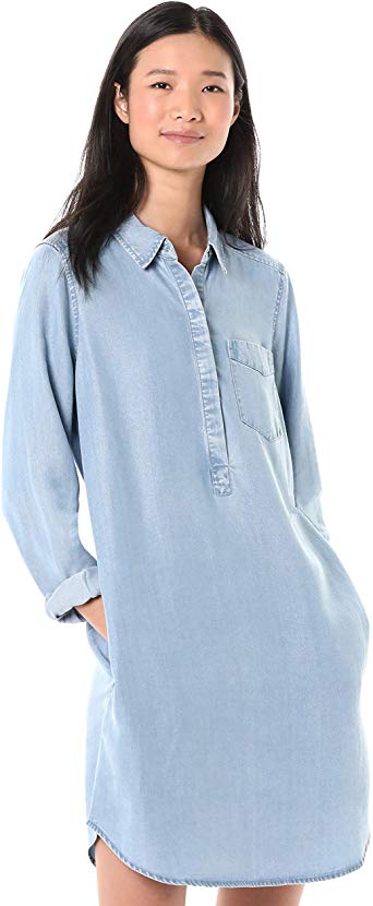 Amazon Brand - Goodthreads Women's Tencel Popover Shirt Dress