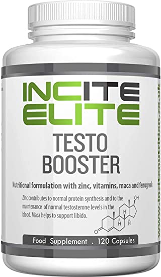 Testosterone Booster for Men 120 Capsules Increase Test Level UK Manufactured Easy Swallow Capsules