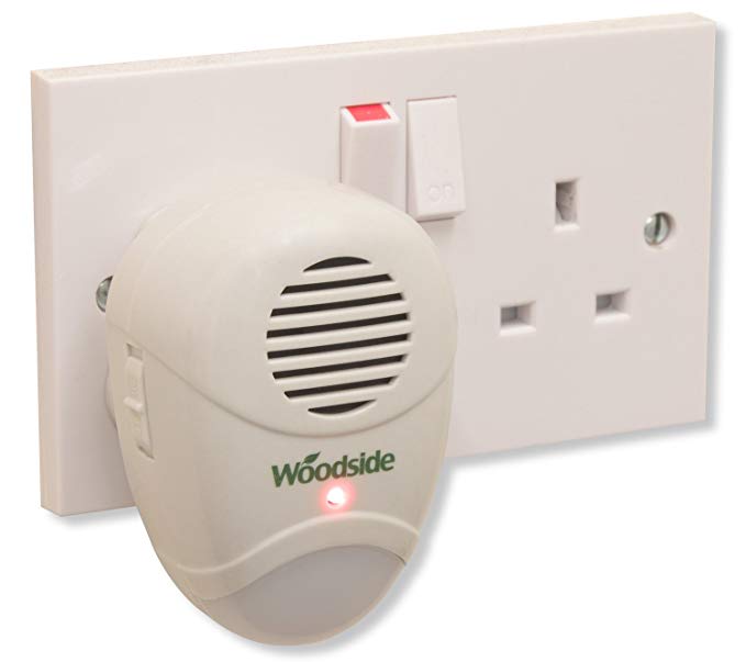 Woodside Electronic Mouse/Rat Repellant (1 Pack) - Plug-In Rodent Repeller Ultra Sonic Repellent Pest Deterrent