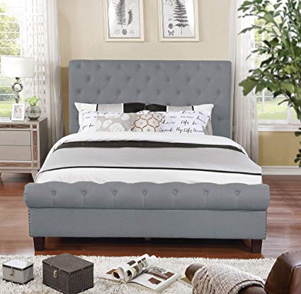NHI Express 55014-83GY Aidan Bed, Queen, Gray