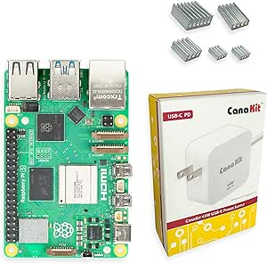 CanaKit Raspberry Pi 5 Basic Kit (8GB RAM | NO SD Card)