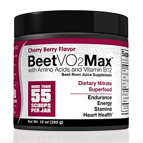 BeetVO2Max - Max Nitric Oxide Booster | Super Concentrated Organic Beetroot Juice Powder W/Amino Acids & Vitamin B12 | Hyper Endurance Formula