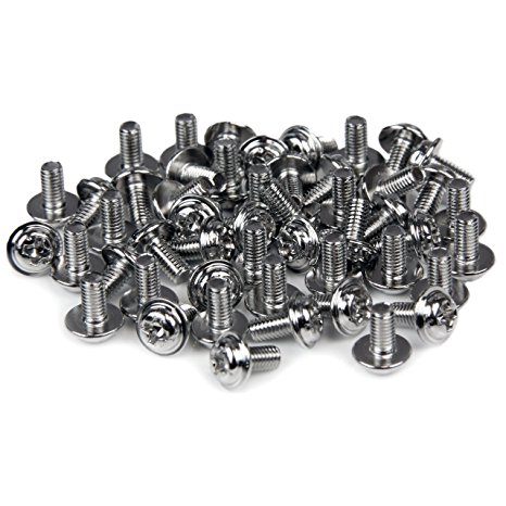 StarTech PC Mounting Computer Screws M3 x 1/4-Inches Long Standoff - 50 Pack SCREWM3