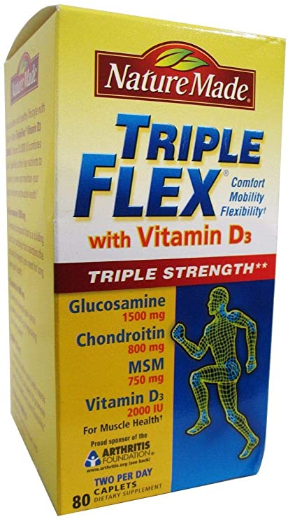 Nature Made TripleFlex Triple Strength with Vitamin D3 80 Caplets