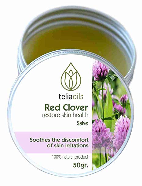 Red Clover salve, 100% Pure & effective, all herbal & organic, Top quality, ideal to cure wounds, eczema, acne, chapped lips and skin problems. Moisturizing, soothing, anti-aging