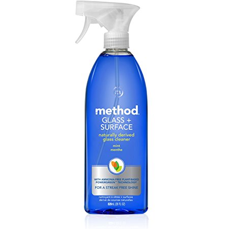 Method Naturally Derived Glass   Surface Cleaner, Mint, 28 Ounce