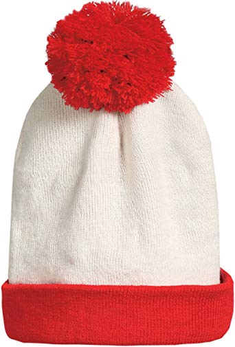 SSLR Adult Halloween Red White Christmas Beanie Hat