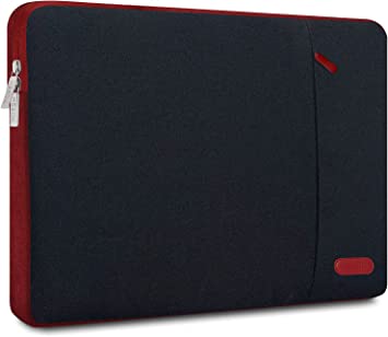 Hseok 15.6-Inch Laptop Case Sleeve, Environmental-Friendly Spill-Resistant Case for 15.4-Inch MacBook Pro 2012 A1286, MacBook Pro Retina 2012-2015 A1398 and Most 15.6-Inch Laptop,Black&Red