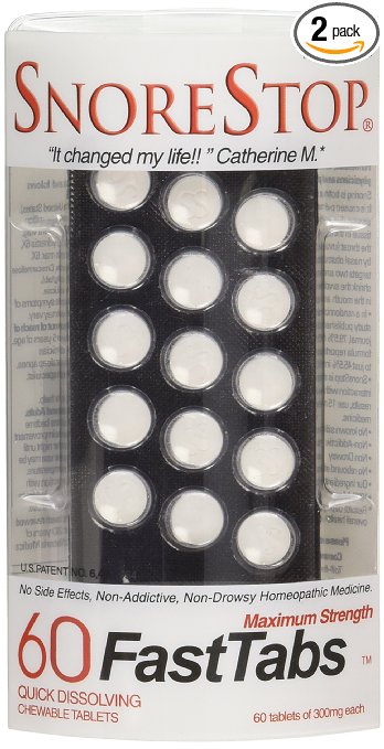 Snorestop Fast Tabs, 60 ct Boxes (Pack of 2)