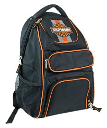 Harley-Davidson Compact Bar & Shield Reflective Backpack, 12 x 17 Black 7180541