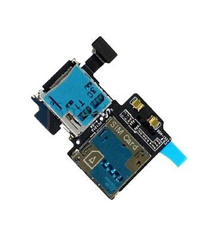 MMOBIEL Sim Reader for Samsung Galaxy S4 I337 AT&T SD Card Reader Holder Slot Flex Cable Replacement Part with adhesive underside incl 2 x screwdriver for installation