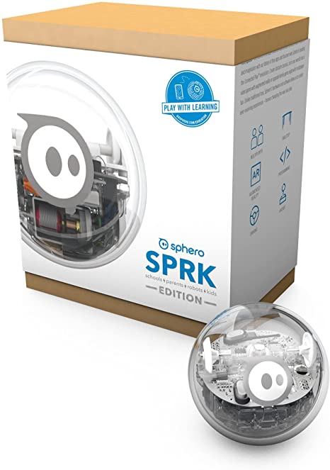 Sphero SPRK Edition App-Enabled Robot Ball with Programmable Sensors   LED Lights - STEM Educational Toy for Kids - Learn Javascript, Scratch & Swift