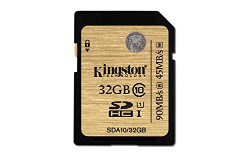 Kingston Digital 32GB SDHC Class 10 UHS-I Flash Card (SDA10/32GB)