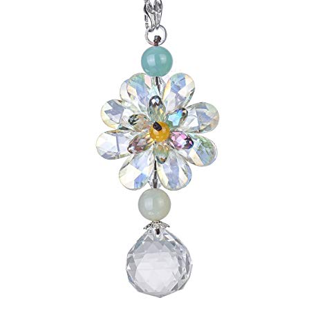 H&D Hanging Chandelier Crystals Ball Prisms Fengshui Suncatcher Rainbow Pendant Maker Car Charm (#2)