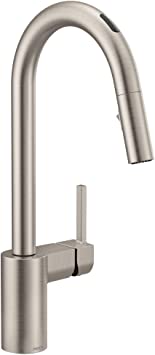 Moen 7565EVSRS Align U by Moen Smart Pulldown Kitchen Faucet with Voice Control and MotionSense, Spot Resist Stainless