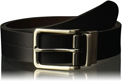 Fossil Men's Reversible Black/Brown Leather Belt