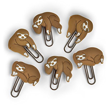 Fred SLOTHS ON A VINE Picture Hangers, Set of 6