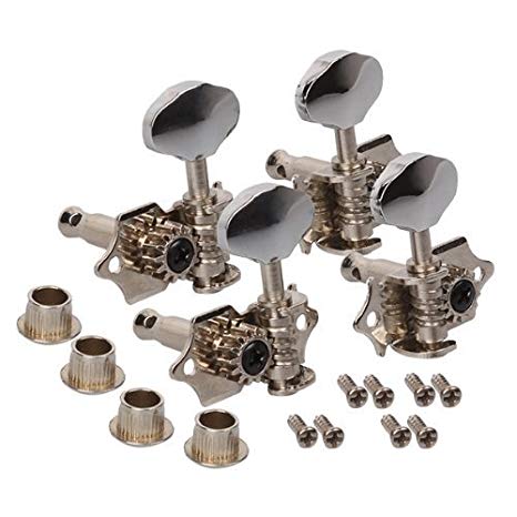 DN Chrome Tuning Pegs Machine Heads 2R2L For Ukulele 4 String Guitar Bass