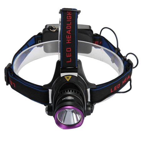 CroLED CREE XM-L T6 LED Head Lamp Flashlight 2000LM   Charger   18650x2 Hunting