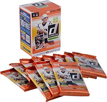 2018 Donruss Football Factory Sealed 11 Pack Fanatics Exclusive Blaster Box - Football Wax Packs