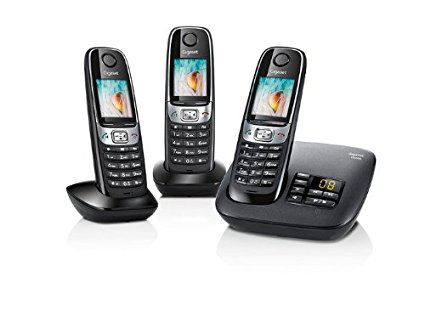 Gigaset C620A Cordless Phone with Answer Machine and Nuisance Call Blocking (Pack of 3)