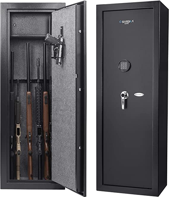 New Barska Large Electronic Rifle Gun Safe Cabinet 7.87 Cubic Feet