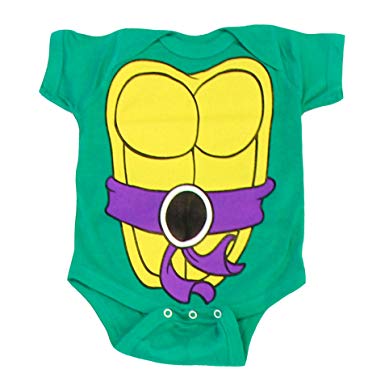 Teenage Mutant Ninja Turtles Green Costume Infant Baby Onesie Romper