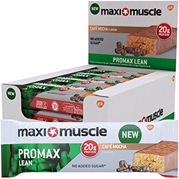 Maximuscle Promax Lean High Protein Bar, 60 g - Cafe Mocha, Pack of 12