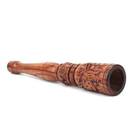Online Quality Store Wood Hookah Pipe (9 cm x 3 cm x 3 cm, Brown) Offer of The Day
