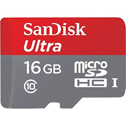 Sandisk Ultra - Flash memory card - 16 GB - MicroSDHC UHS-I (SDSQUNC-016G-AN6IA)