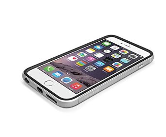iPhone 6 Plus ONLY X-Doria Defense Shield Military Grade Drop Tested TPU & Aluminum Protective Case, Silver (Not for iPhone 6s Plus)