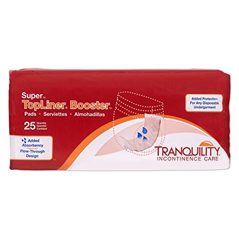 Tranquility TopLiner® Disposable Booster Pads - Super (15" x 4.25") - 100 ct