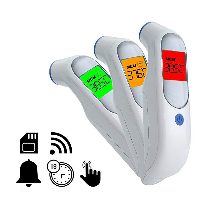 Hermano Digital Forehead Thermometer, Infrared Medical Thermometer with FDA Approval and Clinical Accuracy, Non Contact Body Thermometer for Baby, Kids, Infant and Adults