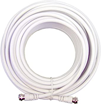 Wilson Electronics RG6 20 Feet Low Loss Coax Extention Cable (White)