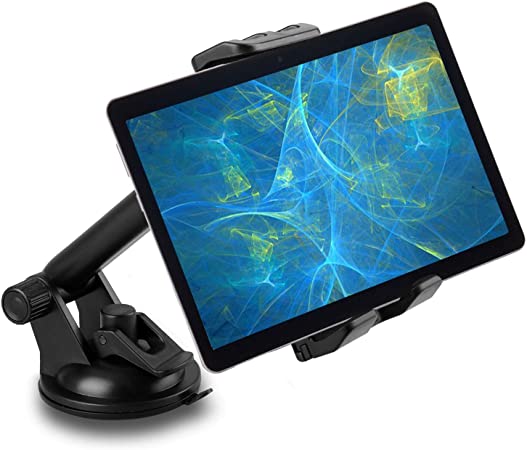 EEEKit Car Tablet Mount, Universal Windshield/Dashboard Car Phone Holder with Suction Cup for Samsung Galaxy/iPad Mini/iPad Air/iPad Pro/iPhone (4-12 Inches)