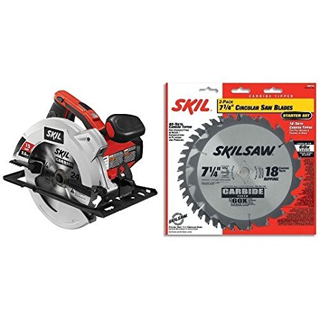 SKIL 5280-01 15-Amp 7-1/4-Inch Circular Saw with 7-1/4-Inch Saw Blade Combo Pack