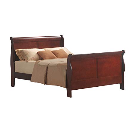 ACME 19520Q Louis Philippe III Queen Bed, Cherry Finish