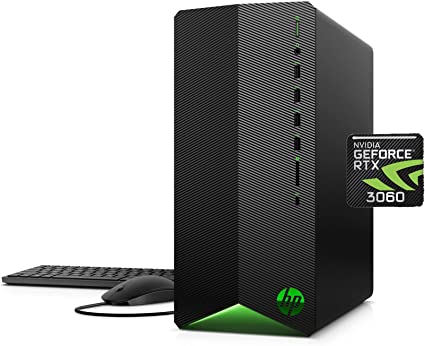 HP 2022 Newest Pavilion Gaming Desktop PC, Intel Core i5-10400F, Nvidia GeForce RTX 3060, 16GB RAM, 512GB SSD, 2TB HDD, Windows 11 Home, Bundle with Cefesfy